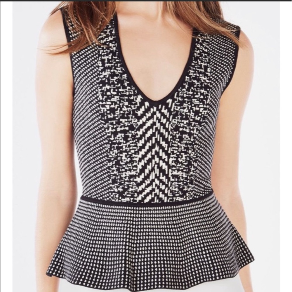NWT BCBG Maxazria peplum top